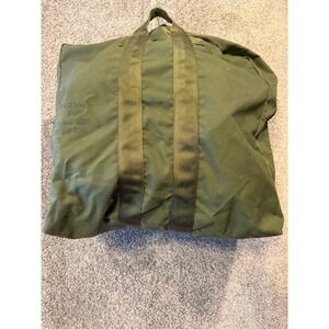 US Military Flyer's Kit Bag OS Green Aviator Duffle Canvas 8460-00-606-8366
